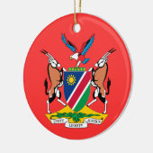 ケニアコートオブアームズのクリスマスツリーオーナメント セラミックオーナメント (左)