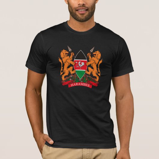 ケニアコートオブアームズTシャツ Tシャツ (正面)