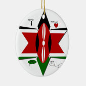 ケニアサファリ セラミックオーナメント (右)