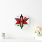 ケニアサファリ ラウンド壁時計 (ホーム)