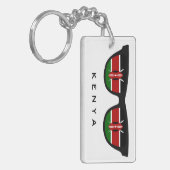 ケニアシェーカスタムズ文字&カラーキーチェーン キーホルダー (正面左)