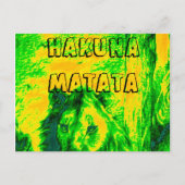 ケニアシンバライオンマラサファリ葉書 ポストカード (正面)