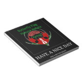 ケニアシールドデザイン:バタフライ国旗。 ノートパッド (アングル)