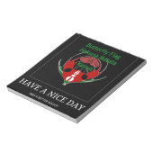 ケニアシールドデザイン:バタフライ国旗。 ノートパッド (回転)