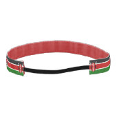 ケニアスリップまたは滑ること国旗を持つノーヘッドバンド アスレチックヘッドバンド (裏面)