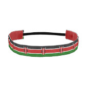 ケニアスリップまたは滑ること国旗を持つノーヘッドバンド アスレチックヘッドバンド (正面)