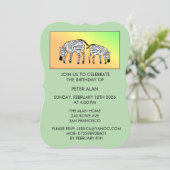 ケニアゼブラス、誕生日 招待状 (スタンド正面)