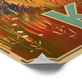 ケニアゾウヴィンテージ ポスター (角)