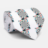 ケニアタペストリー万華鏡のように千変万化するパターンアートプリント ネクタイ (ロール)