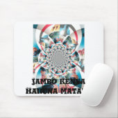 ケニアタペストリー万華鏡のように千変万化するパターンアートプリント マウスパッド (マウス)