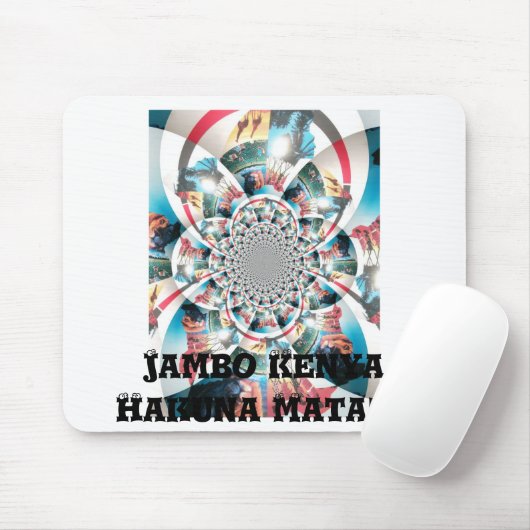 ケニアタペストリー万華鏡のように千変万化するパターンアートプリント マウスパッド (マウス)