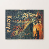 ケニアチエータサンセット ジグソーパズル (横)