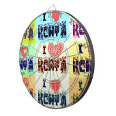 ケニアトラベルお土産ポップ・アートのアートプリント ダーツボード (正面右)