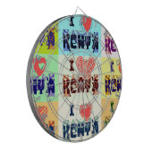 ケニアトラベルお土産ポップ・アートのアートプリント ダーツボード (正面左)