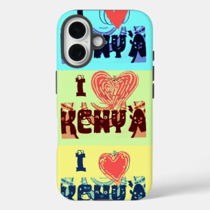 ケニアトラベルお土産ポップ・アートのアートプリント iPhone 16ケース