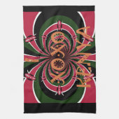 ケニアトラベルギフト – ハグ&キスデザイン キッチンタオル (縦)