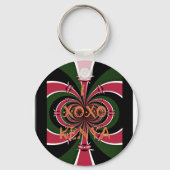 ケニアトラベルギフト – ハグ&キスデザイン キーホルダー (正面)