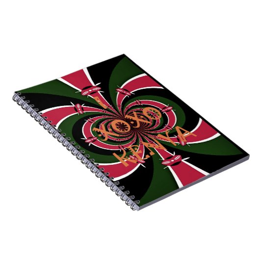 ケニアトラベルギフト – ハグ&キスデザイン ノートブック (右側)