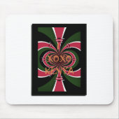 ケニアトラベルギフト – ハグ&キスデザイン マウスパッド (正面)