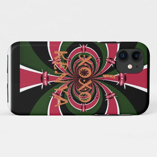 ケニアトラベルギフト – ハグ&キスデザイン Case-Mate iPhoneケース (裏面(横))