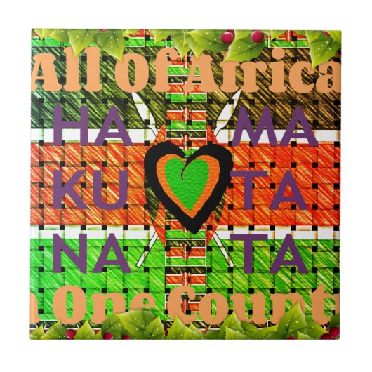 ケニアハクナマタタ タイル (正面)