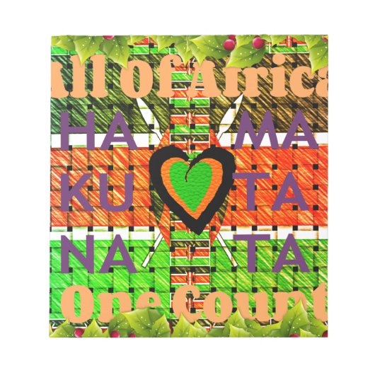 ケニアハクナマタタ ノートパッド (正面)