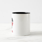 ケニアハート国旗 ツートーンマグカップ (中央)