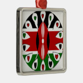 ケニアハート メタルオーナメント (右)