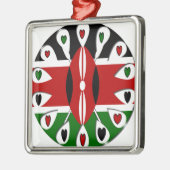 ケニアハート メタルオーナメント (左)