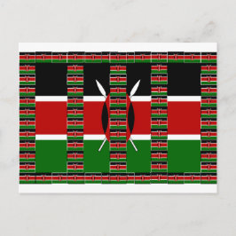 ケニアブラックレッドグリーン ポストカード