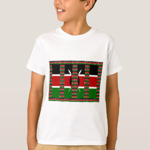 ケニアブラックレッドグリーン Tシャツ