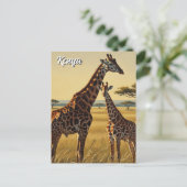 ケニアマサイマラギラフェス旅行 ポストカード (スタンド正面)