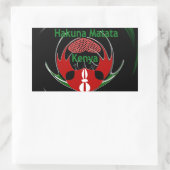 ケニアラハハクナマタタ.jpg 長方形シール (バッグ)