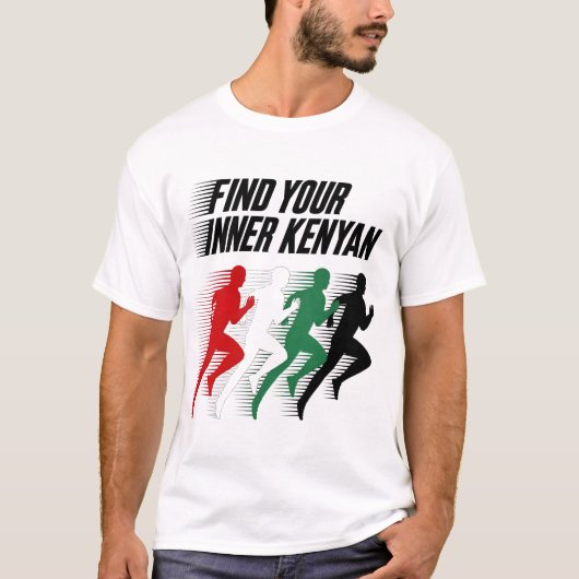 ケニアンマラソンに挑め Tシャツ (正面)