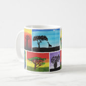 ケニア人は芸術のマグをからかいます コーヒーマグカップ (正面左)