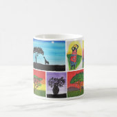 ケニア人は芸術のマグをからかいます コーヒーマグカップ (中央)