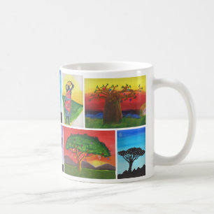 ケニア人は芸術のマグをからかいます コーヒーマグカップ