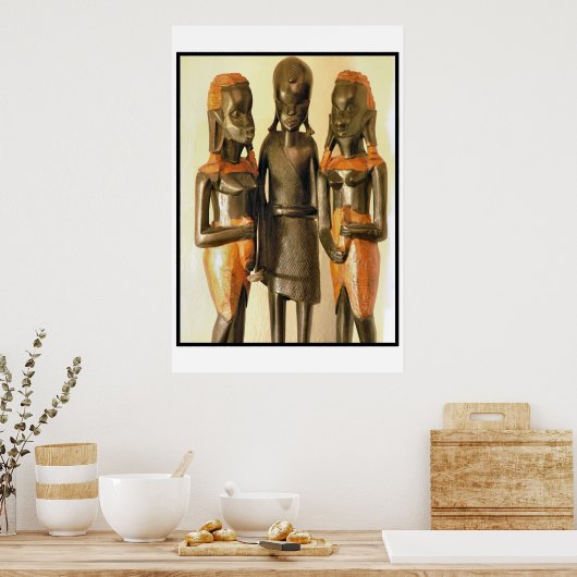 ケニア出身の3人の姉妹 ポスター (キッチン)