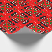 ケニア国旗とケニアのギフトアフリカ/スポーツファン ラッピングペーパー (角)