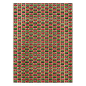 ケニア国旗とケニアの食卓用テーブルクロスデコールアフリカ テーブルクロス (正面)