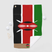 ケニア国旗とケニモノグラムのヤ/ゴルフタオル ゴルフタオル (インサイチュ)