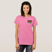 ケニア国旗と地図dk Tシャツ (正面フル)