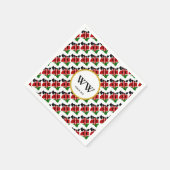 ケニア国旗のお祝い誕生日ヘリテージ パーティー スタンダードカクテルナプキン (角)