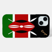 ケニア国旗のケース，ケニアファッション/スポーツ Case-Mate iPhoneケース (裏面 (横))