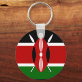 ケニア国旗のシャツ キーホルダー (Front)