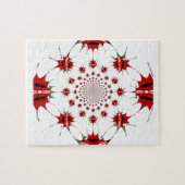 ケニア国旗のシールド万華鏡のように千変万化するパターンパターン ジグソーパズル (横)