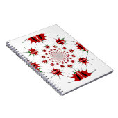 ケニア国旗のシールド万華鏡のように千変万化するパターンパターン ノートブック (右側)