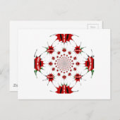 ケニア国旗のシールド万華鏡のように千変万化するパターンパターン ポストカード (正面/裏面)