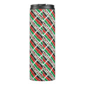 ケニア国旗のタイル貼りパーソナライズされた タンブラー (裏面)