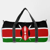 ケニア国旗の愛国心 ダッフルバッグ (裏面)